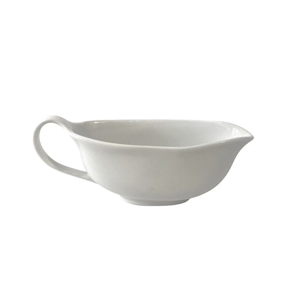 Dansk Jack Larsen Gravy Boat White Porcelain Modern Minimalist Scandi Style‎